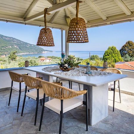 Vista Del Mare Luxury Villa Koinyra Exteriör bild