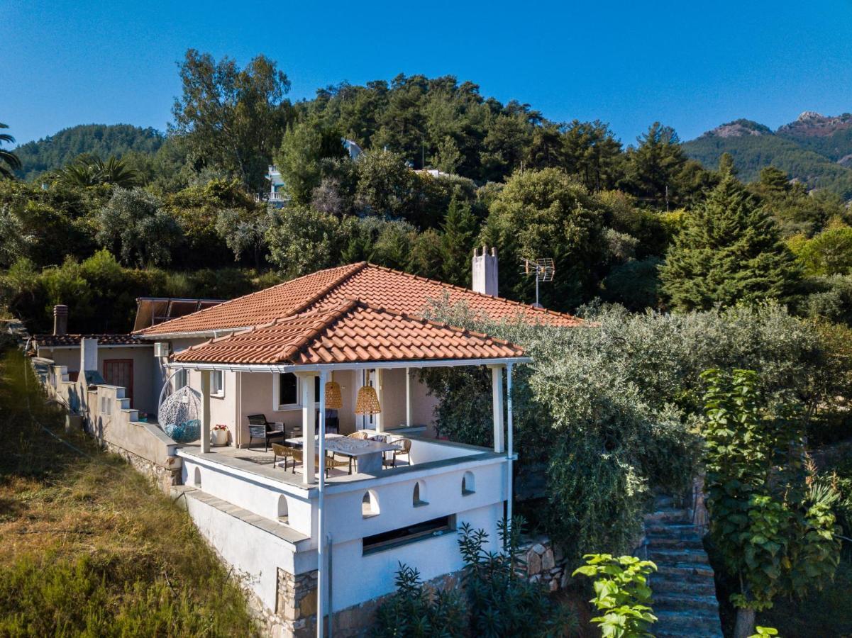 Vista Del Mare Luxury Villa Koinyra Exteriör bild