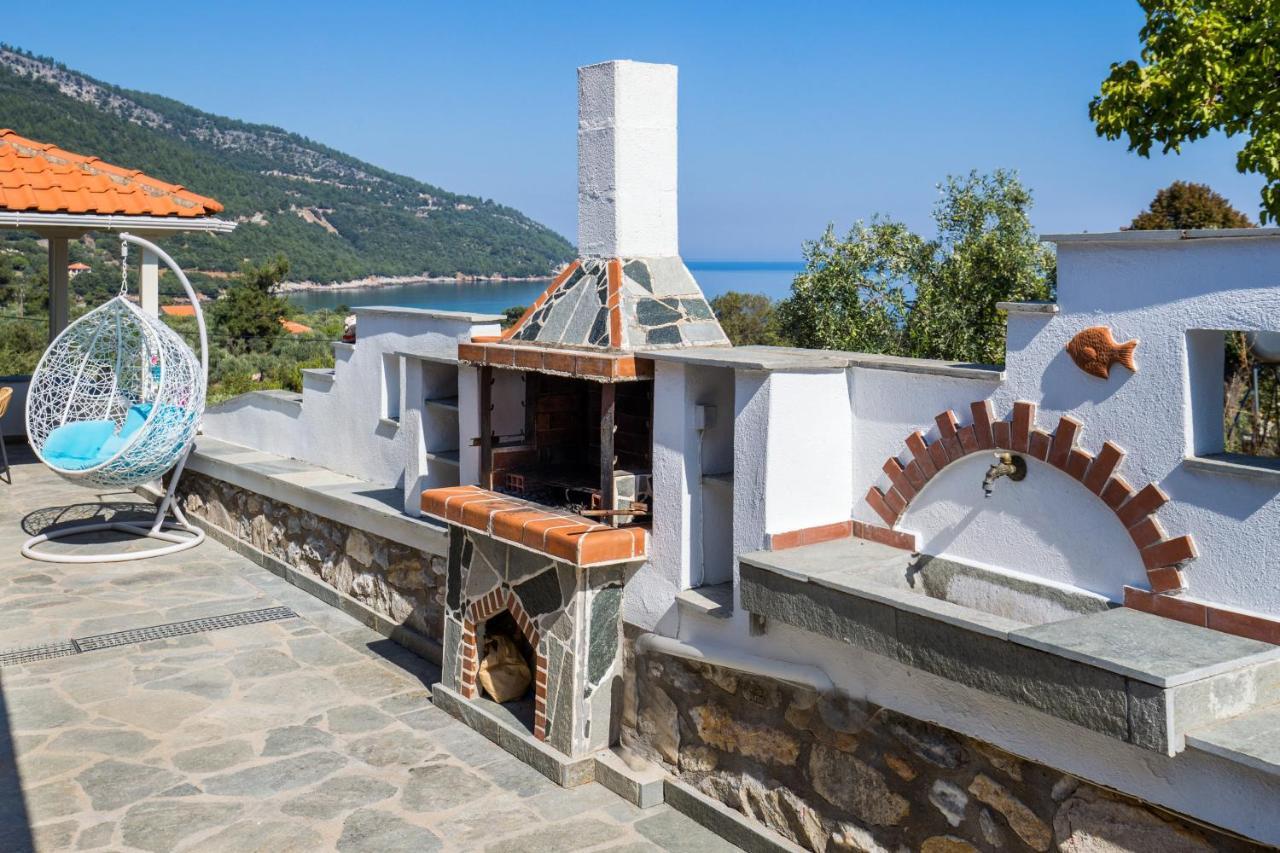 Vista Del Mare Luxury Villa Koinyra Exteriör bild